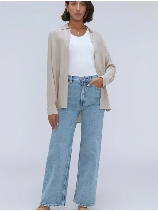 Everlane The High Rise Flare Size 25 - Picture 2 of 7